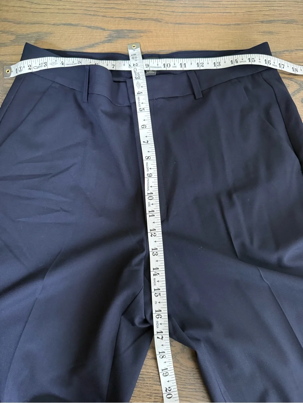 NWOT Banana Republic Navy High-Rise Straight-Leg Trousers size 8Tall. Classic.